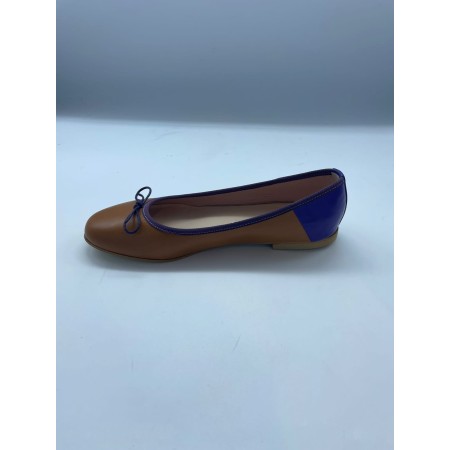 Art. 100 Ballerina cuoio viola